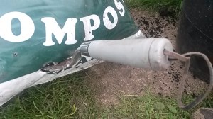 Spot the fork-in-compost